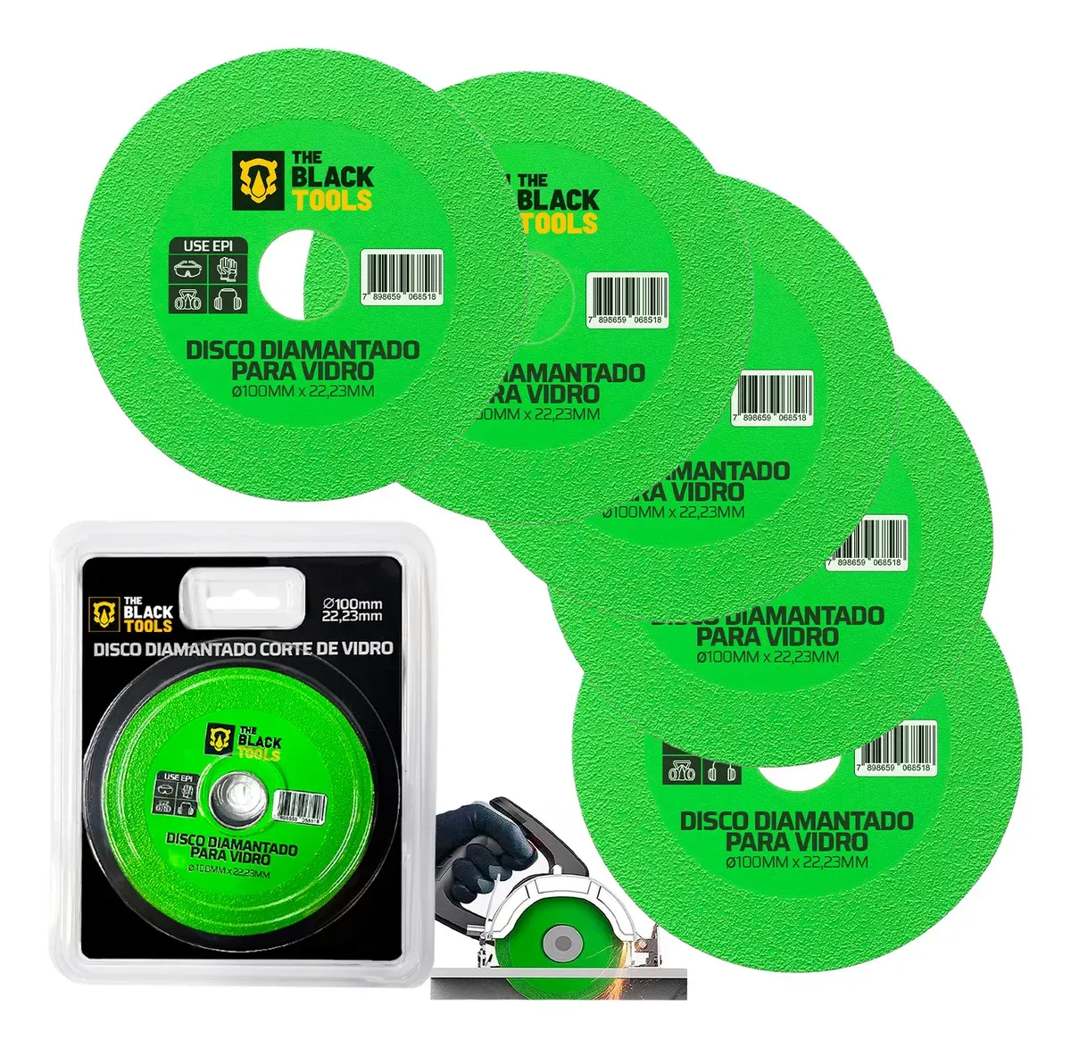 5 Discos de Corte 100mm (Rampage)
