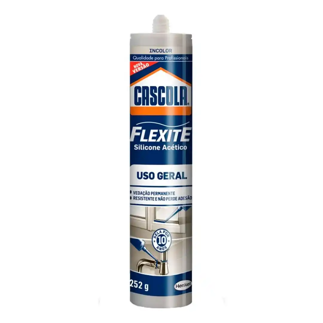 Silicone Selante de Silicone Acético Flexite Incolor 252G