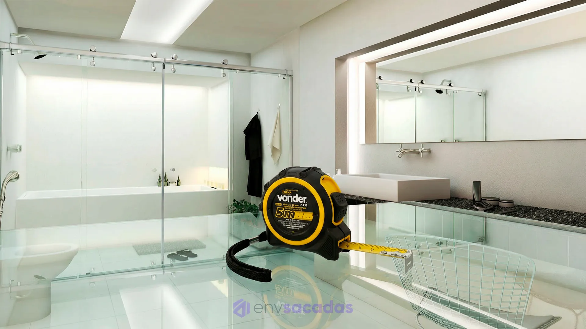 Como Medir Box de Banheiro com Trena Manual e Laser