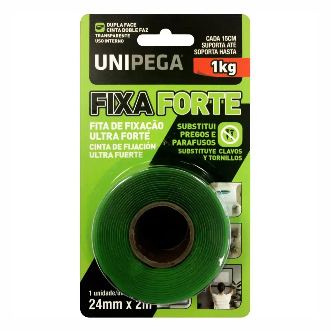 Fita Transparente Fixa Forte 2M (Unipega)