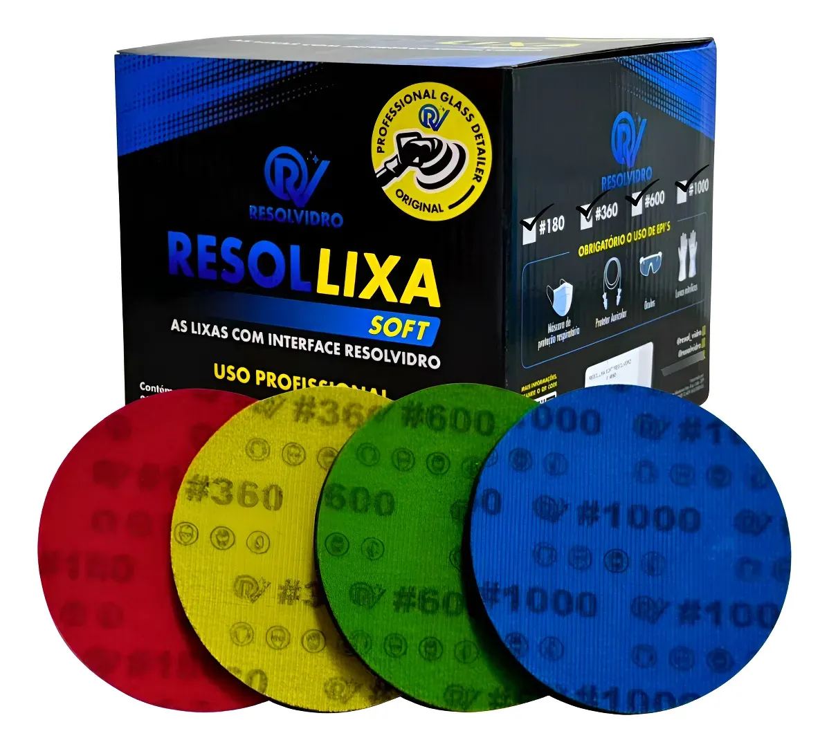 Lixas para Polimento de Vidro 6"