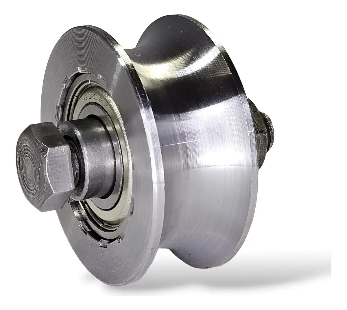 Roldana de Aço Carbono 2 Polegadas Reforçada (Canal U)