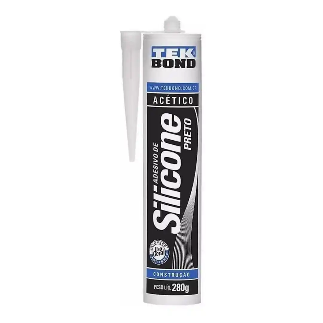 Silicone Acético 280G Preto TekBond