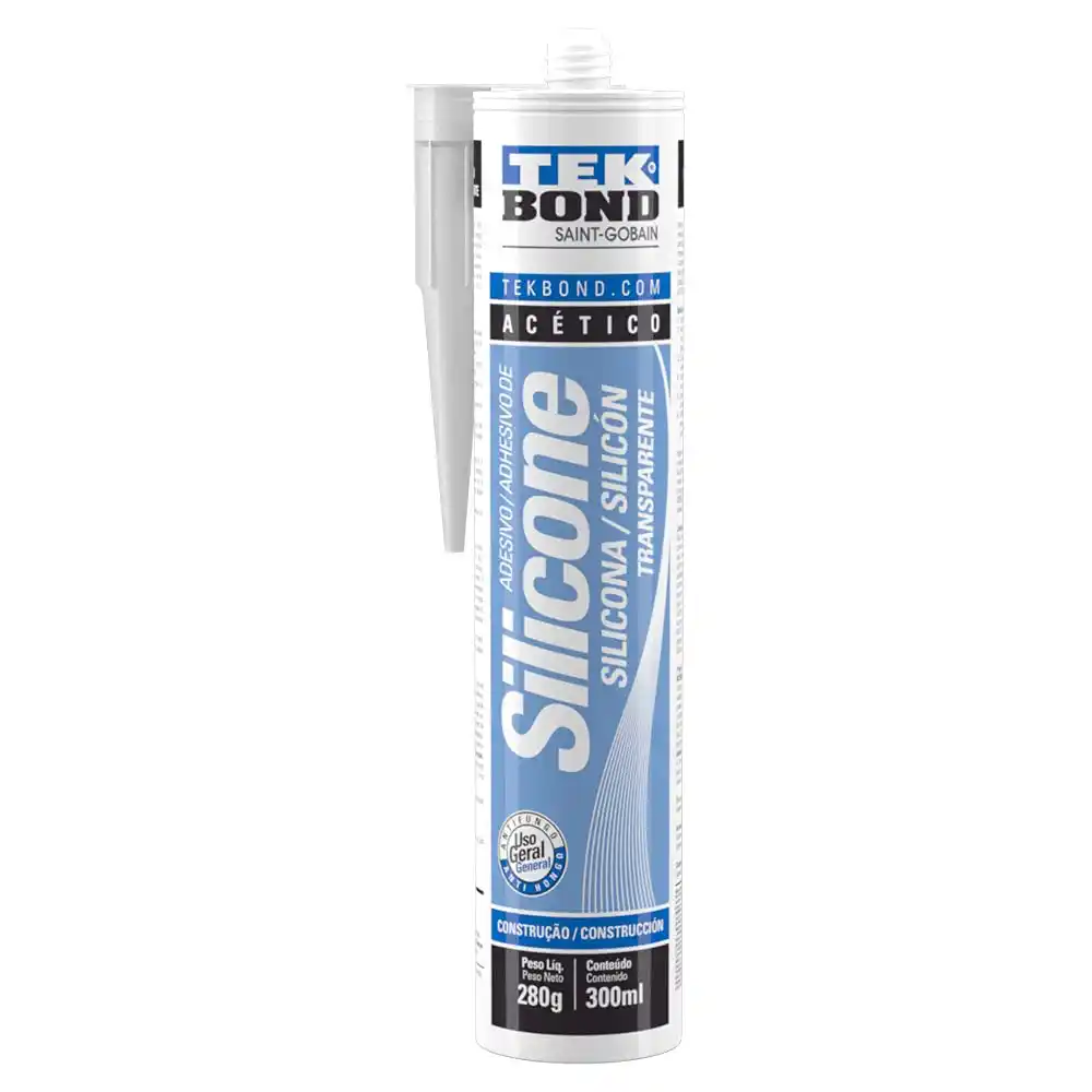 Silicone Acético 280G Transparente Tekbond