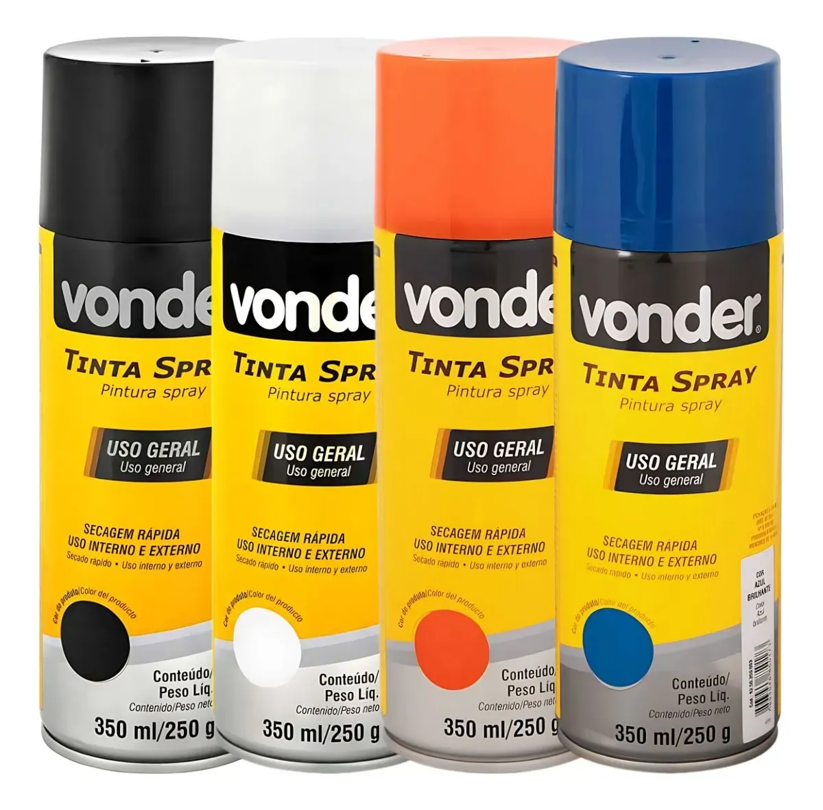 Tinta Spray 350mL Vonder (Várias Cores)